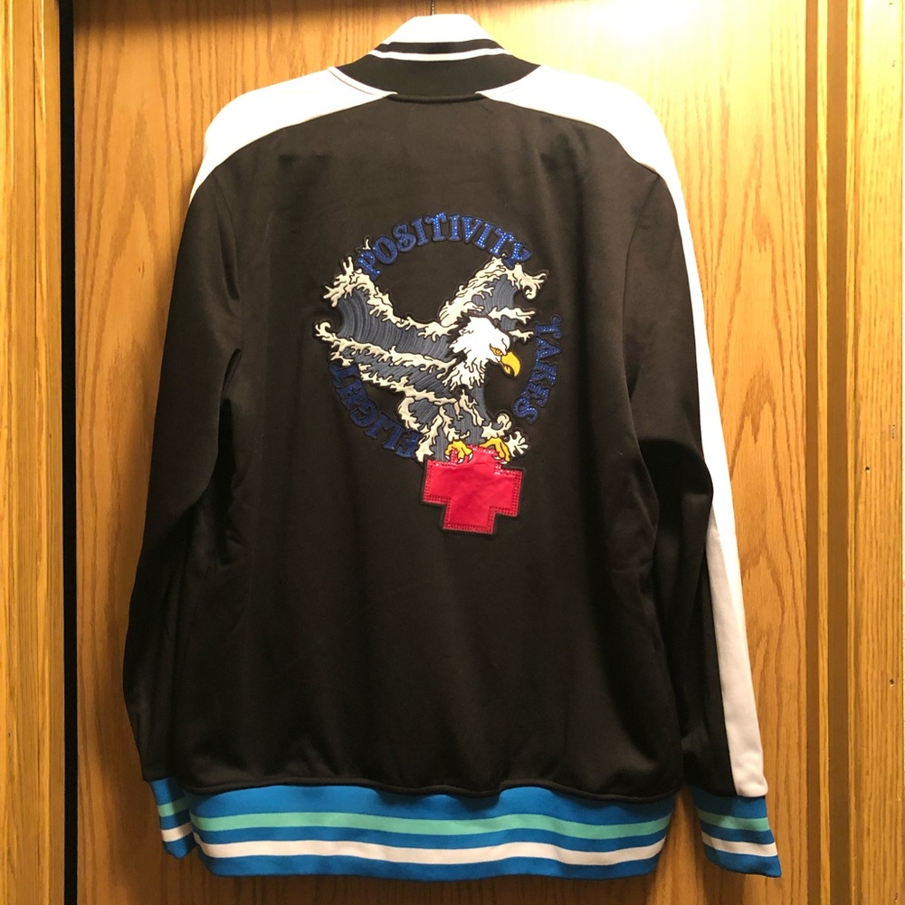 🔥Pink Dolphin Eagle Varsity Jacket